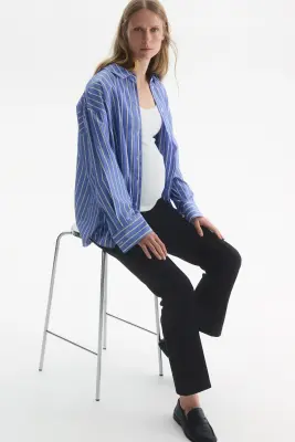 MAMA Pantalon cigarette - Noir — photo 1