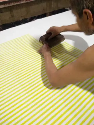 Chemise Penelope yellow stripes – Mamamushi Studio — photo 2