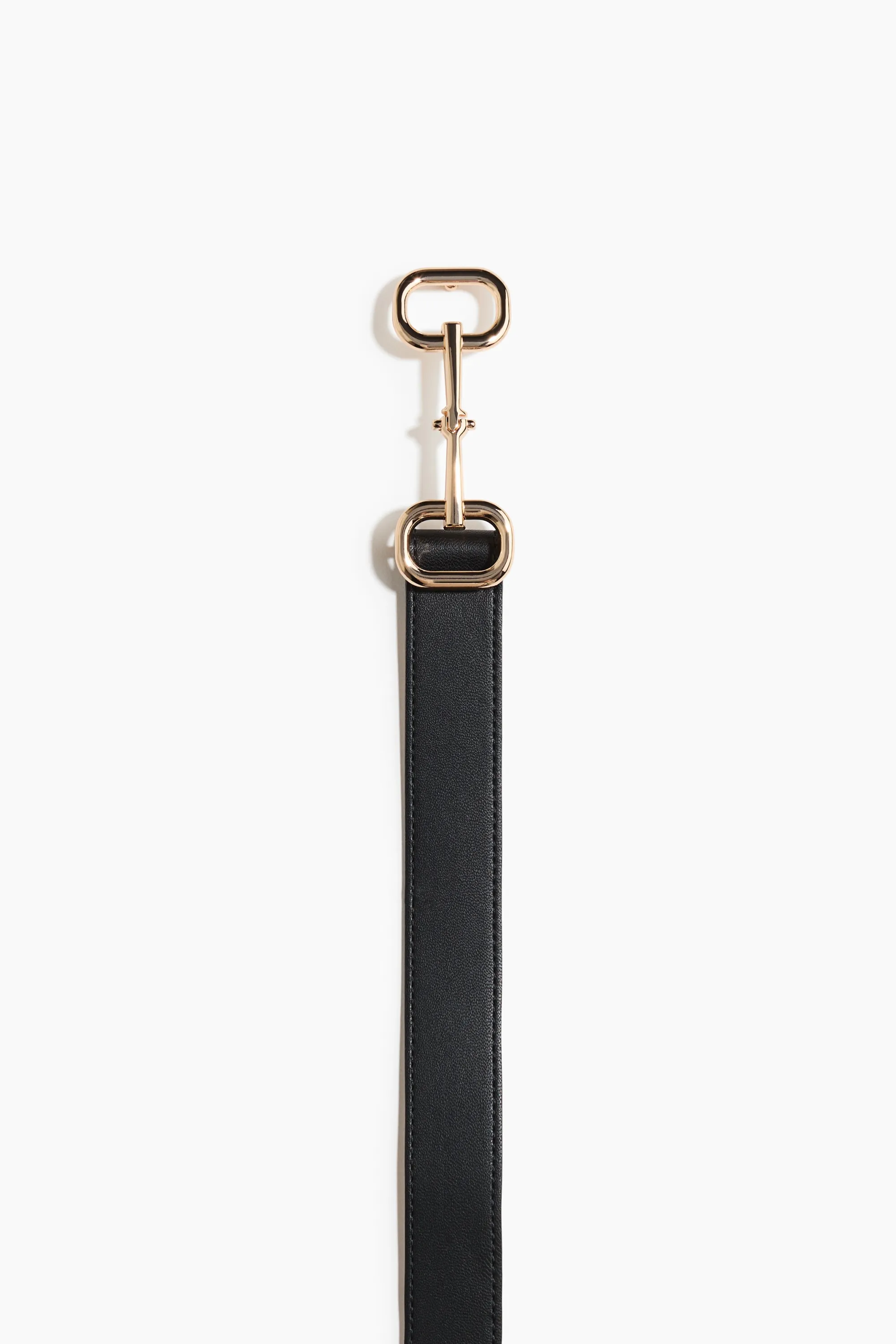 Ceinture en tissu enduit - Noir