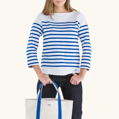 La marinière marine nationale authentique femme — photo 3