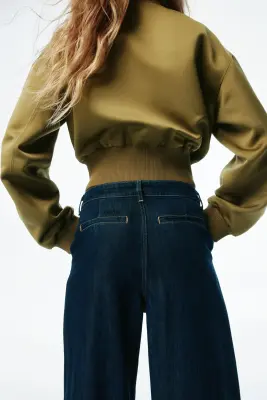 Loose Fit Wide Regular Jeans - Bleu denim foncé — photo 3