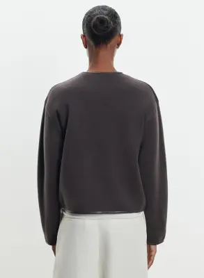 Veste en cuir, cachemire et laine — photo 2