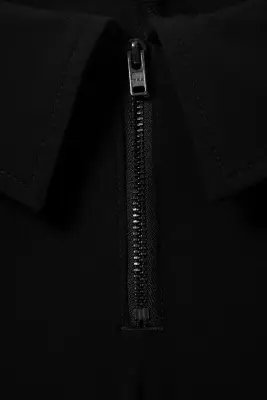 Pantalon de costume évasé taille basse - Noir — photo 4