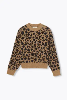 Pull en maille léopard Femme