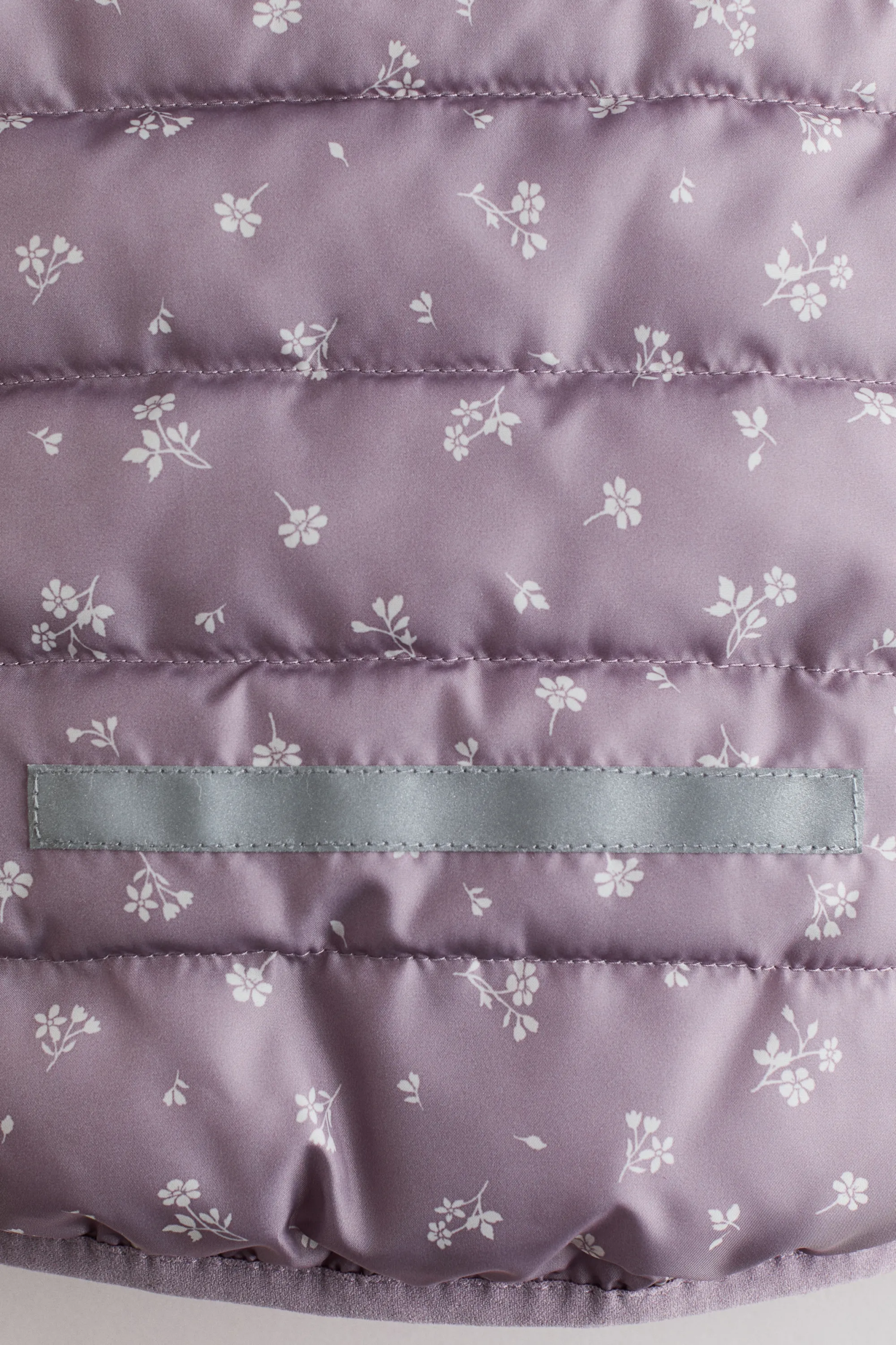 Veste déperlante matelassée - Violet clair/fleuri