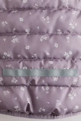 Veste déperlante matelassée - Violet clair/fleuri — photo 1
