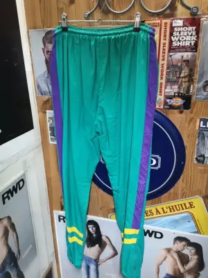 Pantalon de jogging vert et violet — photo 2