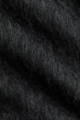 Pull oversize en mohair mélangé - Gris foncé — photo 3