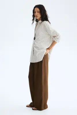 Pantalon chic - Vert olive foncé — photo 2