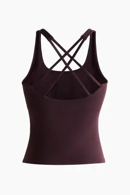 Débardeur de sport SoftMove™ - Prune chocolat — photo 4