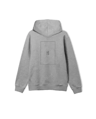sweatshirt poetic collective Box Outline – Heather Grey — photo 2