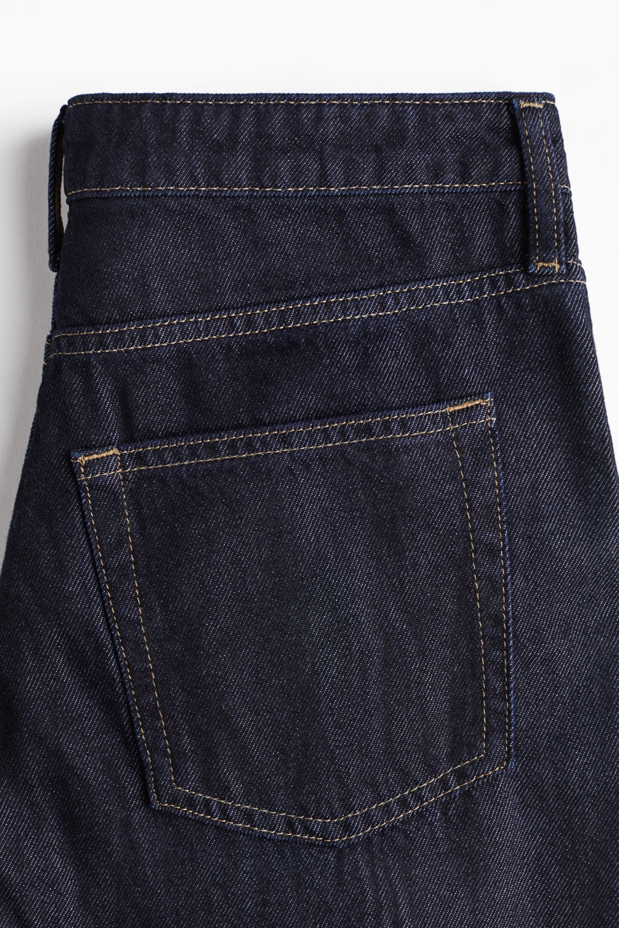 Feather Soft Wide Regular Jeans - Bleu denim foncé
