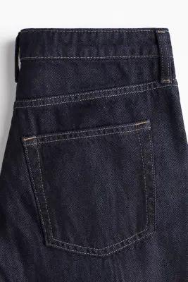 Feather Soft Wide Regular Jeans - Bleu denim foncé — photo 1