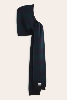 Cagoule Gigi tartan bleu et vert — photo 3