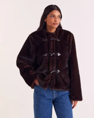Manteau Carla chocolat — photo 4