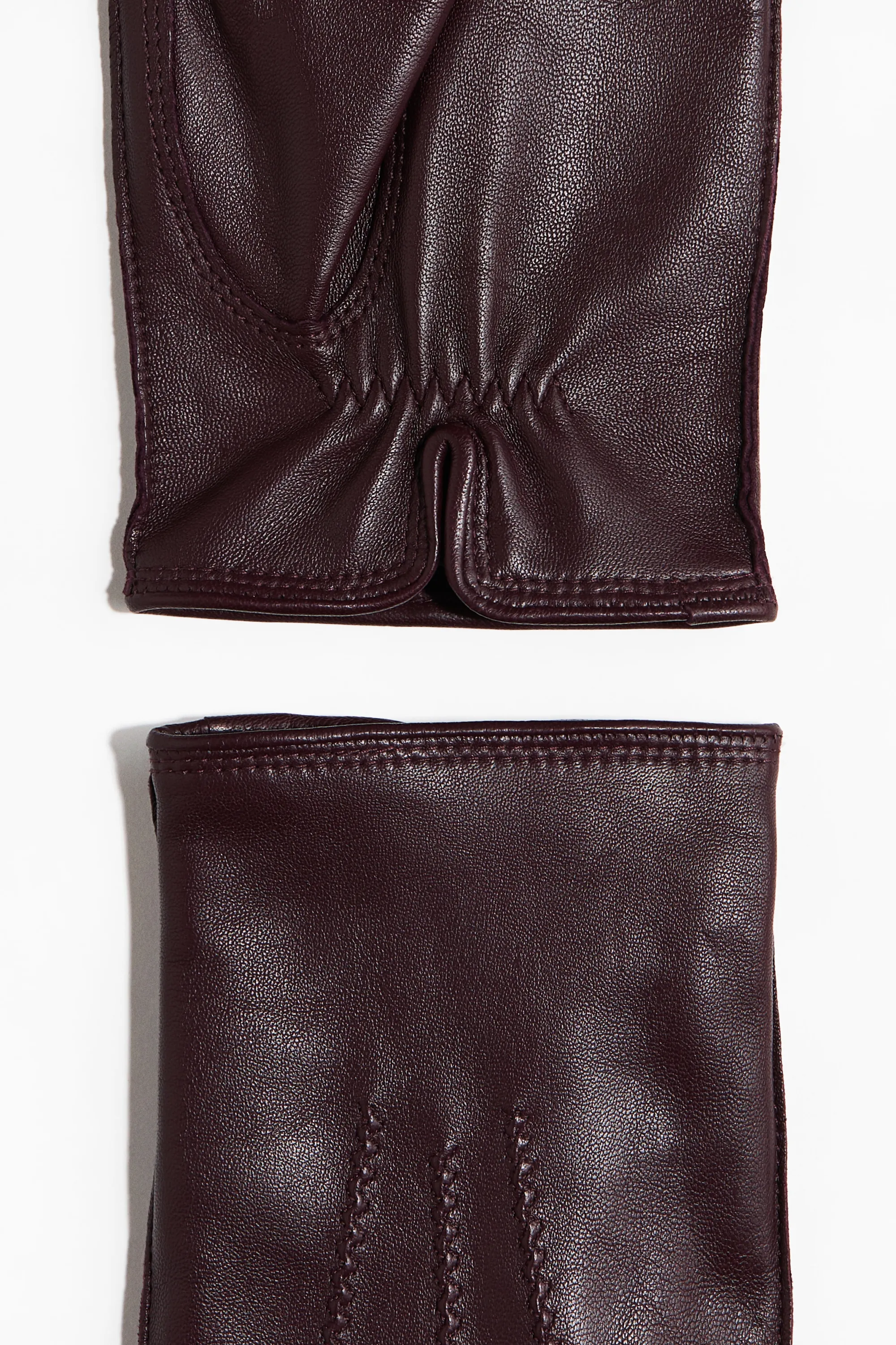 Gants en cuir - Bordeaux