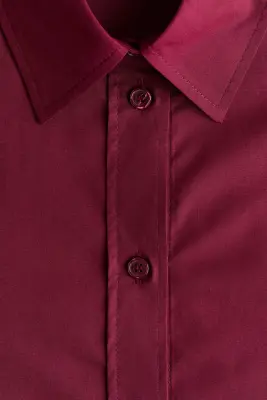Chemise oversize - Rouge foncé — photo 3
