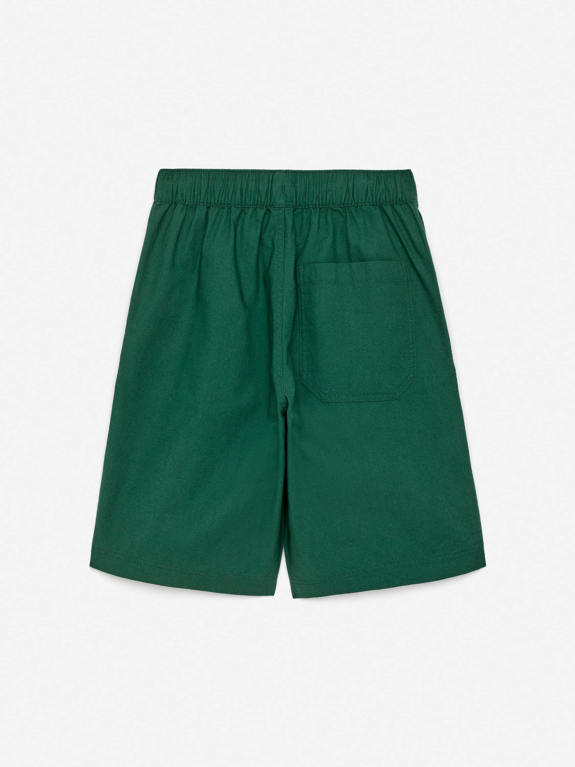 Short décontracté en coton - Vert foncé
