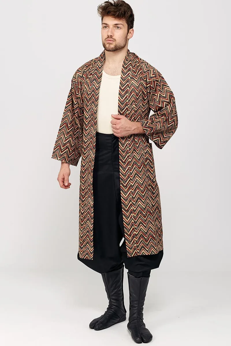 Kimono en coton imprimé
