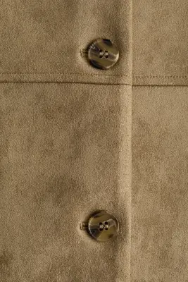 Veste en tissu gratté - Beige — photo 4