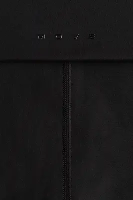 Short de sport moulant à taille repliée SoftMove™ - Noir/rayé — photo 5