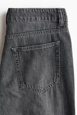 Wide Regular Waist Jeans - Gris denim foncé — photo 4
