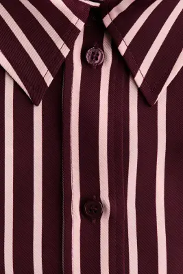 Chemise - Bordeaux/rayé — photo 4