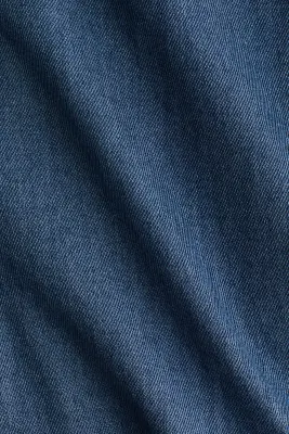 MAMA Pantalon paper bag à jambes larges - Bleu denim — photo 4