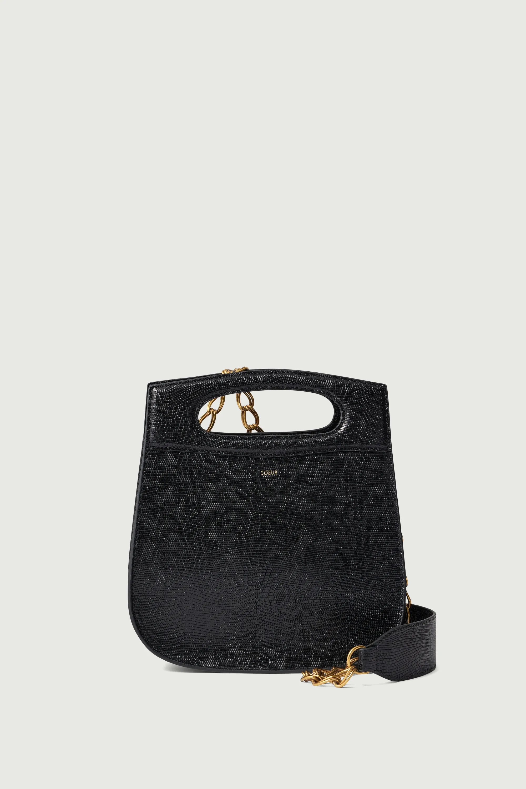 SAC CHERI NOIR LÉZARD