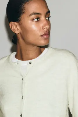 Gilet loose - Vert clair chiné — photo 1