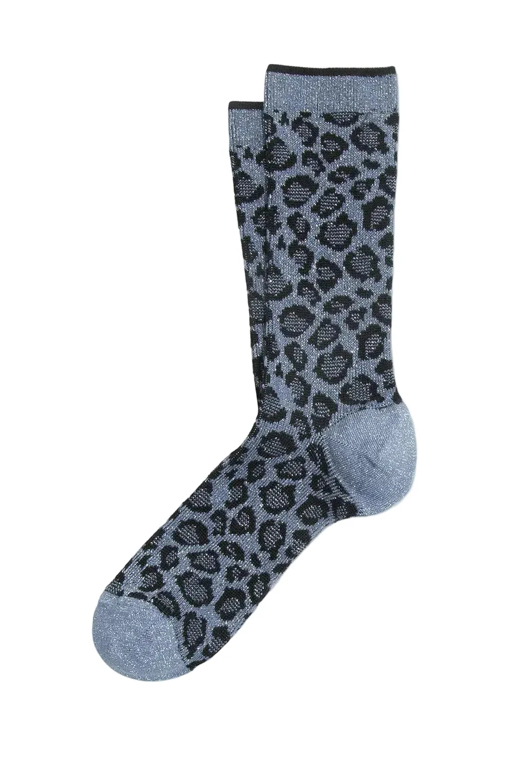 Chaussettes Athènes léopard light blue - ANT 45