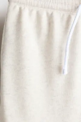 Pantalon jogger à jambes larges - Beige clair — photo 3