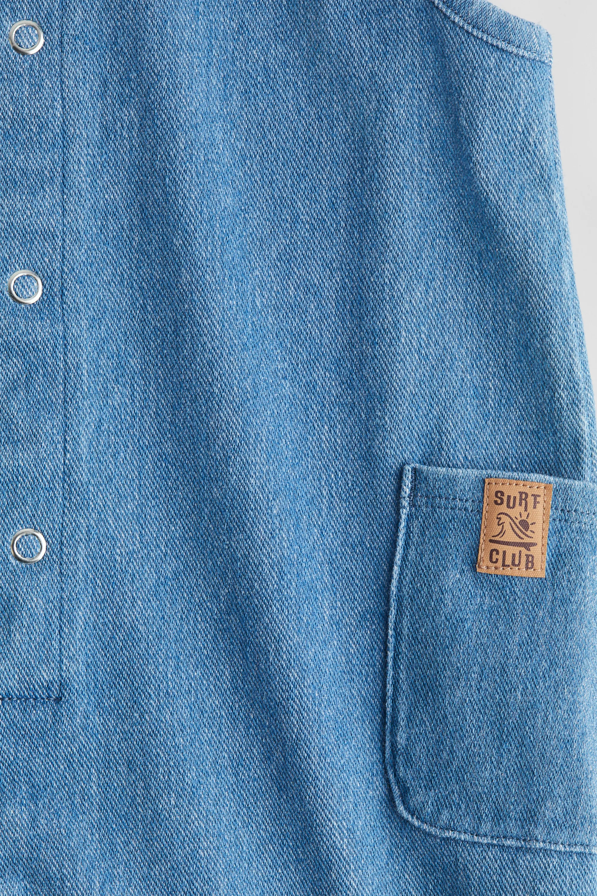 Barboteuse façon denim - Bleu