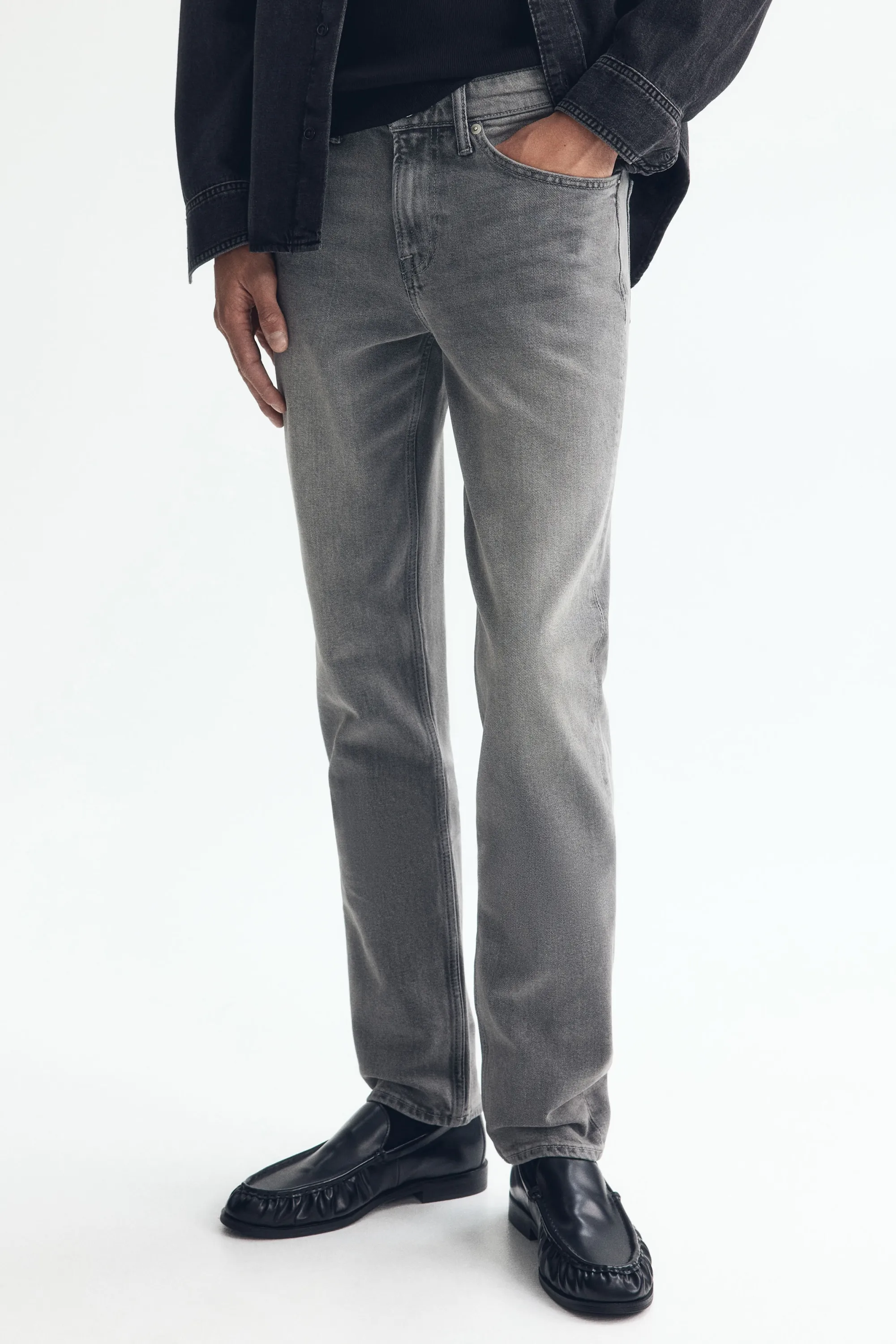 Slim Jeans - Gris denim