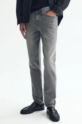 Slim Jeans - Gris denim — photo 1
