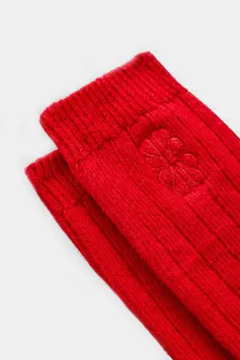 Chaussettes Felice rouge — photo 2