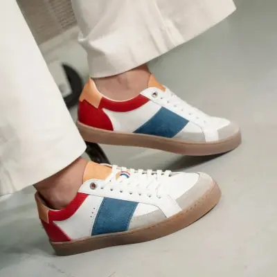 Baskets Hiba Bleu Blanc Rouge — photo 1
