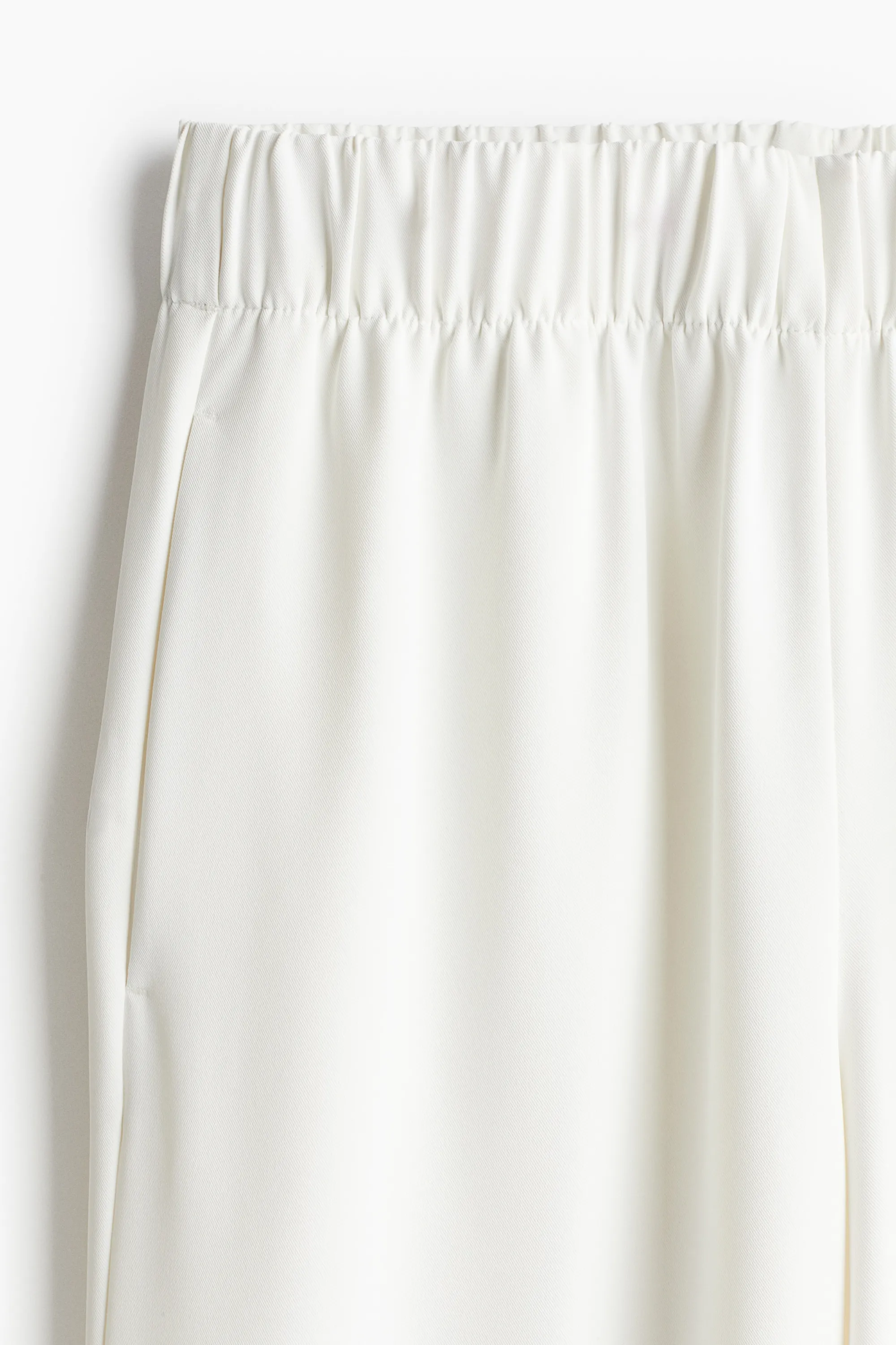 Jupe-culotte à taille élastique - Blanc