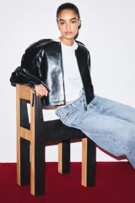 Veste en cuir KW - Noir — photo 2
