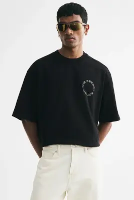 T-shirt boxy Oversized Fit - Noir/The Resort Edition — photo 2