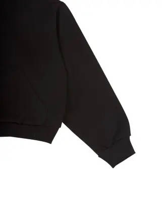 Cropped Hoodie Women Starcow Chillin Black — photo 3