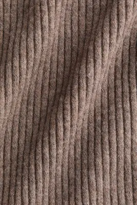 Robe en maille côtelée - Taupe — photo 4