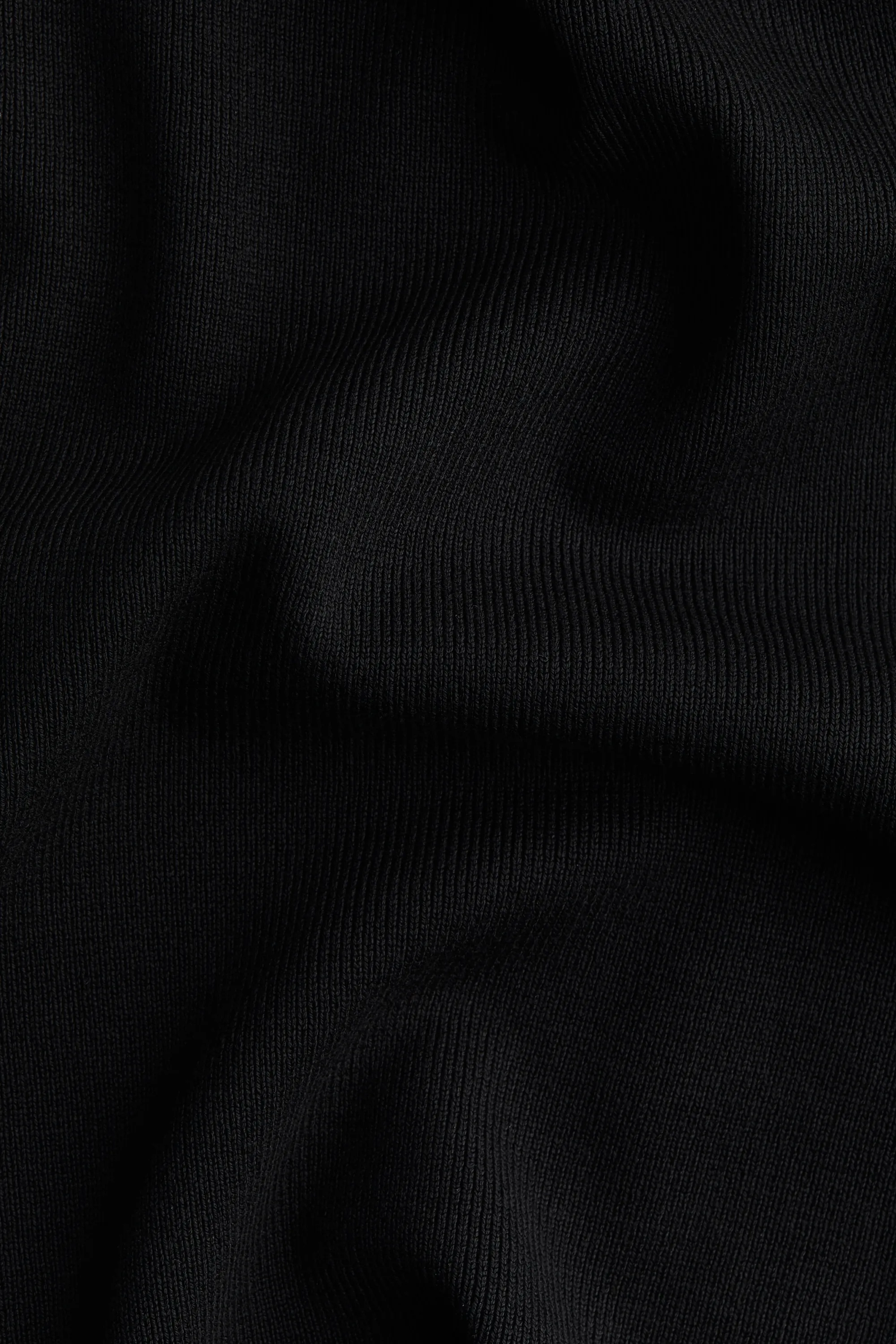 T-shirt en maille fine - Noir