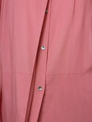 Chemise légère manches longues en laine rose framboise Px boutique 650€ Taille 38 — photo 5