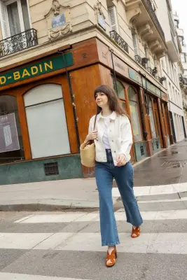 Veste denim Melissa - écru — photo 5