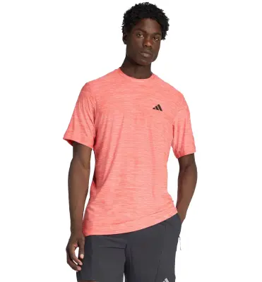 ADIDAS TEE SHIRT STRETCH GRANDE LONGUEUR Rose — photo 2