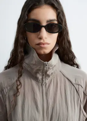 Veste sportive à cordon de serrage - Taupe — photo 2