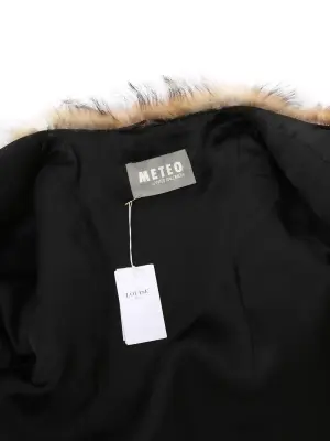 Manteau en fourrure de renard, marmotte marron, beige et roux Prix boutique 2800€ Taille  S — photo 5