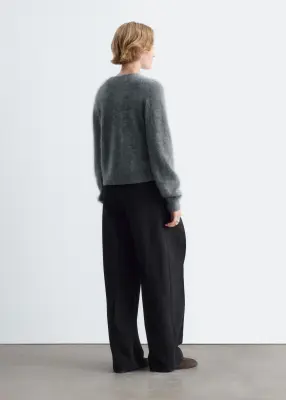 Cardigan en cachemire brossé - Gris — photo 4