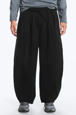 Pantalon à enfiler Barrel - Noir — photo 1